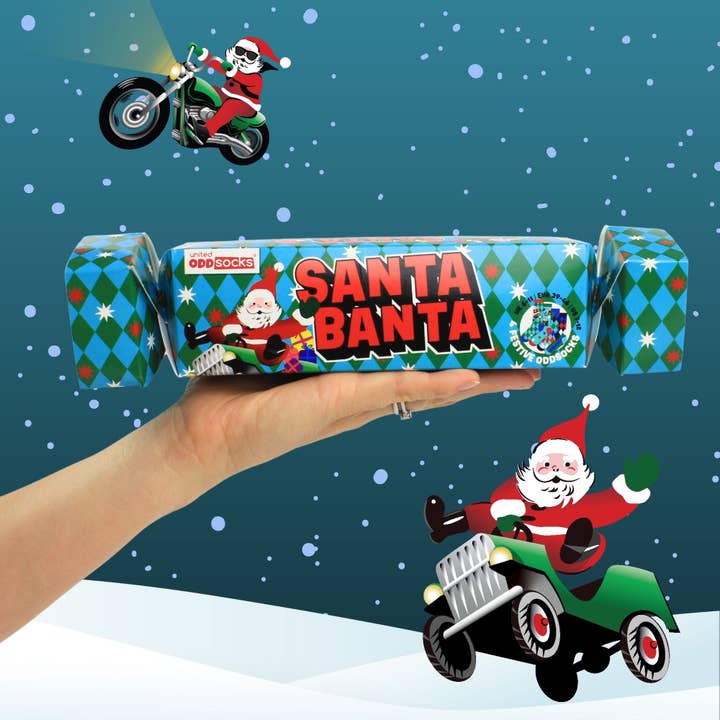 Sock Academy – wholesale Socks – Men's – SANTA BANTA - 4 Odd Socks Christmas Cracker |United Oddsocks16