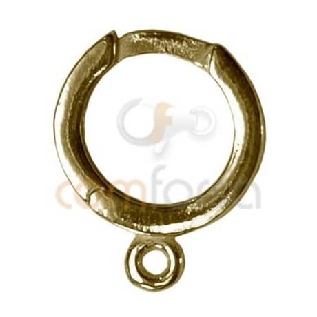 14 mm Criolla mit rhodiniertem Stab für den Großhandel von COM FORSA SL