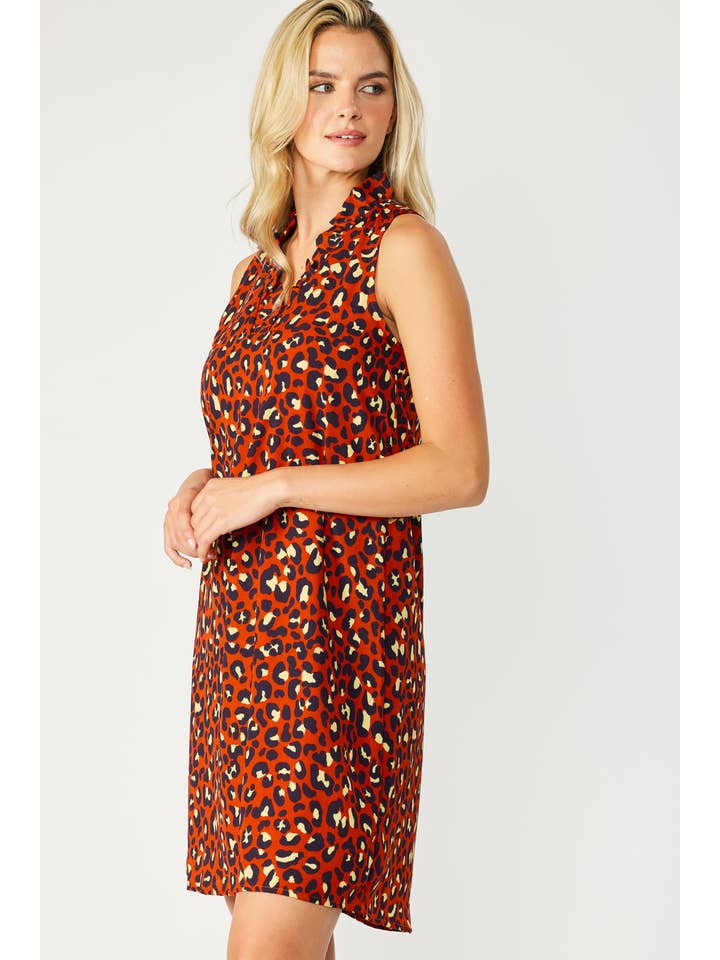 FSL Apparel – Vestido - Mulher por atacado – SD6433 - VESTIDO SEM MANGAS ESTAMPADO COM LEOPARDO7