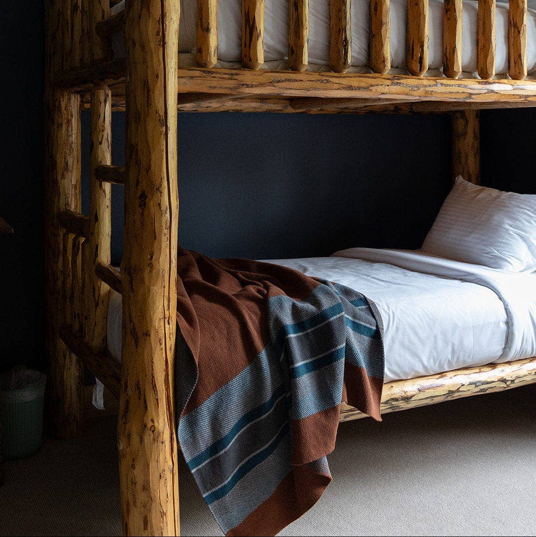 In2Green - Wholesale Throw Blanket - Cotton Sustainable Knit Throw Blanket | Holiday Gift - Lodge Stripe2