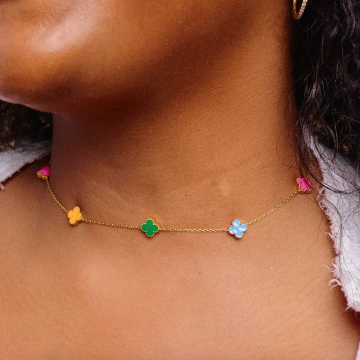 Nikki Smith Designs - Wholesale Pendant/Charm Necklace - Mini Multi Flora Necklace