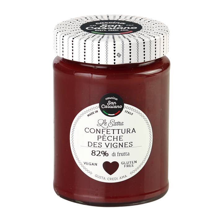 Confitura Extra De Melocotón De Viña 340 g - Vegana Sin Gluten para venta al por mayor de CASCINA SAN CASSIANO SRL