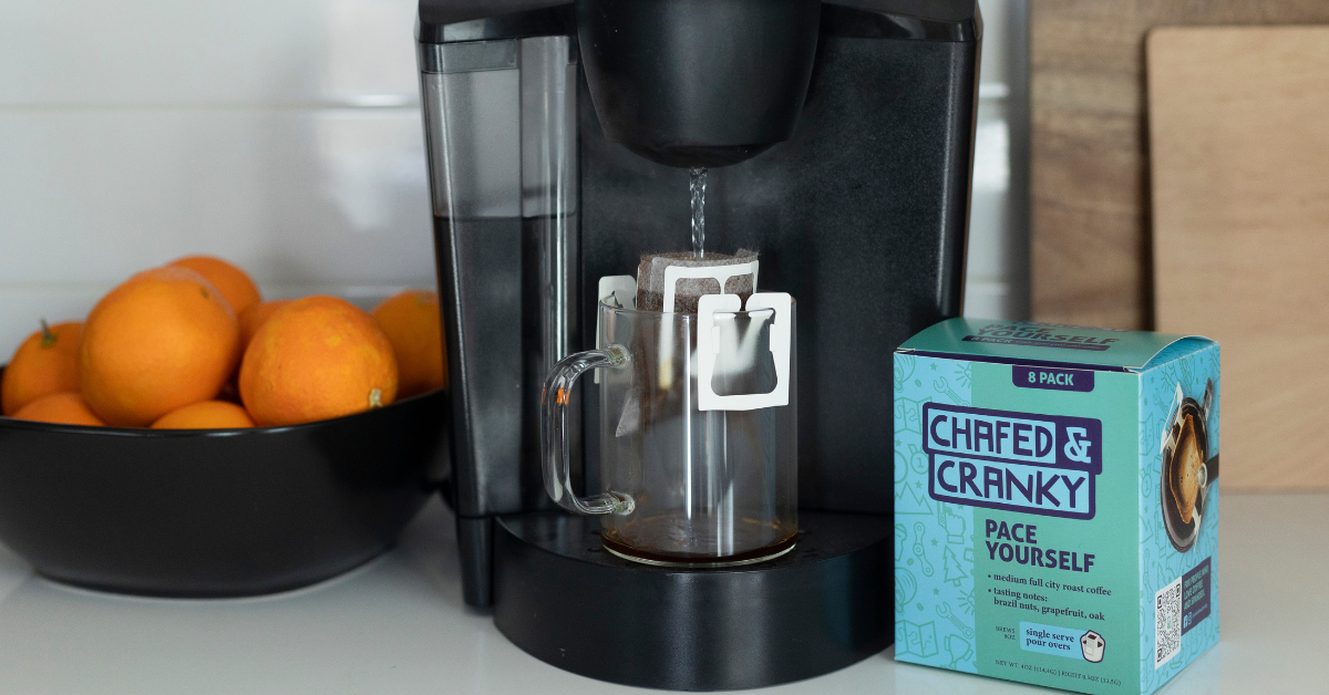 Chafed & Cranky Coffee Co. - Wholesale Ground Coffee - Pace Yourself Pour Over Coffee Single Serve6