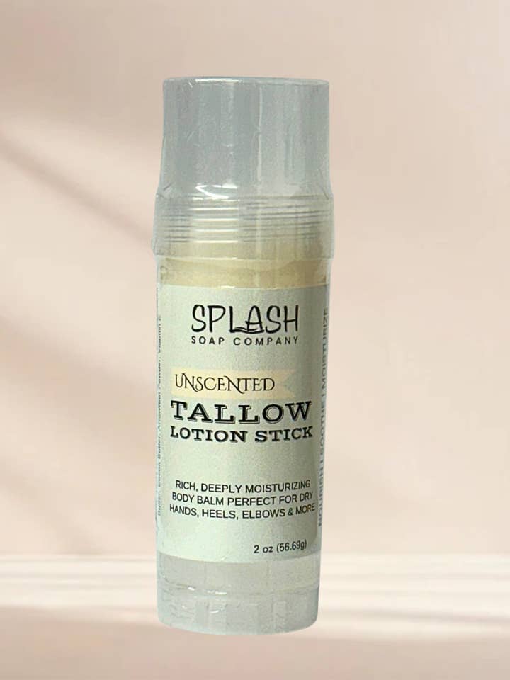 Stick de lotion au suif - Non parfumé pour la vente par Splash Soap Company