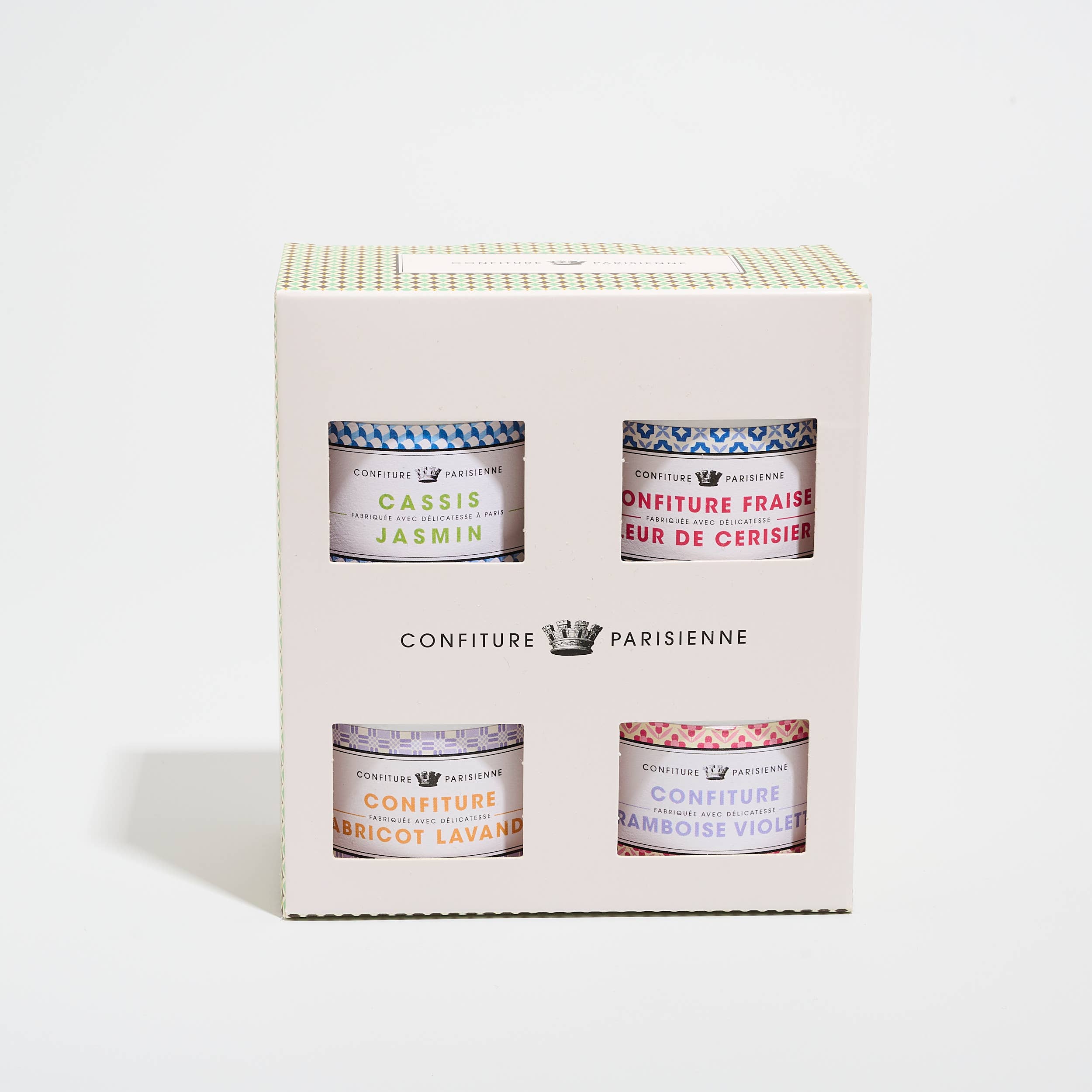Confiture Parisienne - Wholesale Jam/Jelly - Set 4x100g - Fruits & Flowers jam