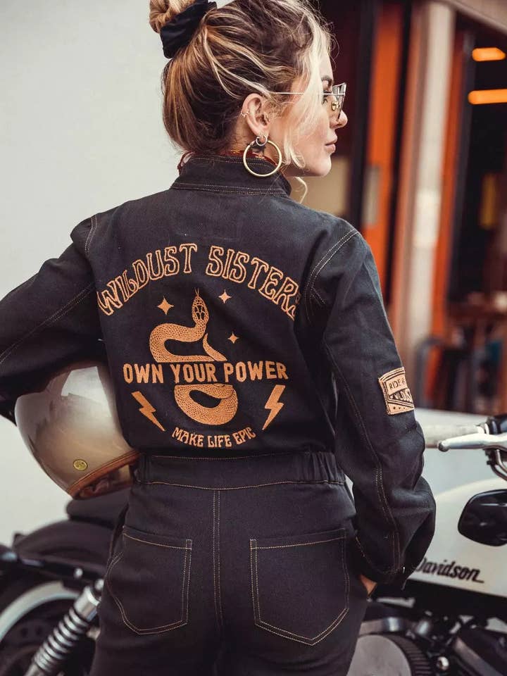 AVIATOR JUMPSUIT - ASPHALT for wholesale by WILDUST