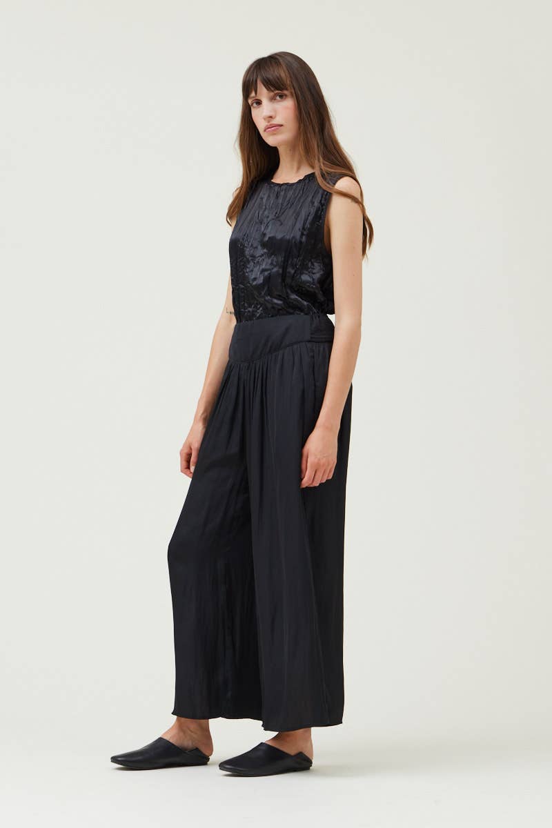 Grade & Gather - Vente Pantalon – femme - 50386PP - PANTALON LARGE EN SATIN17