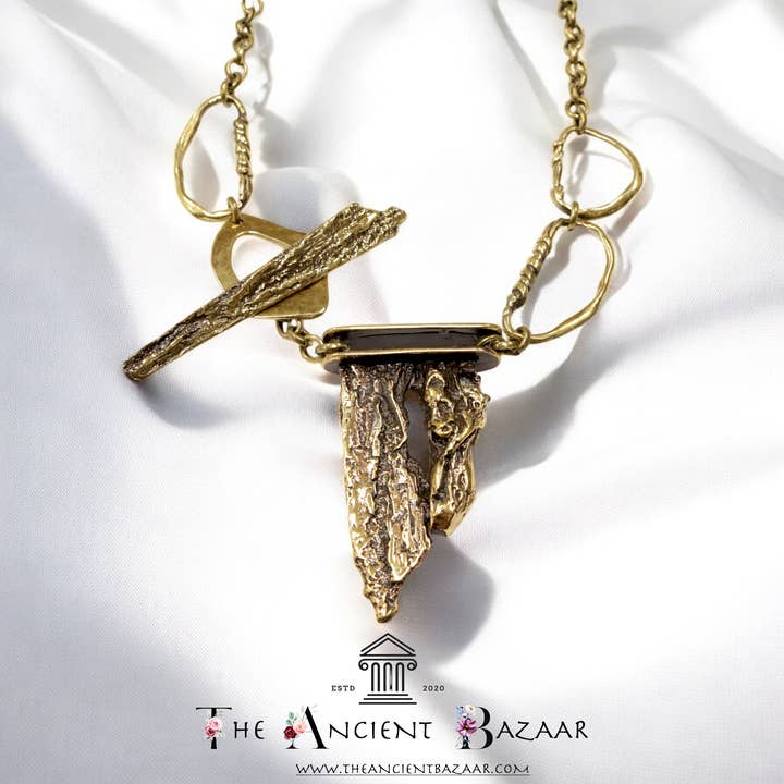 Item # BRN-1018 - Brass Necklace for wholesale by The Ancient Bazaar Jewelry & Accessories