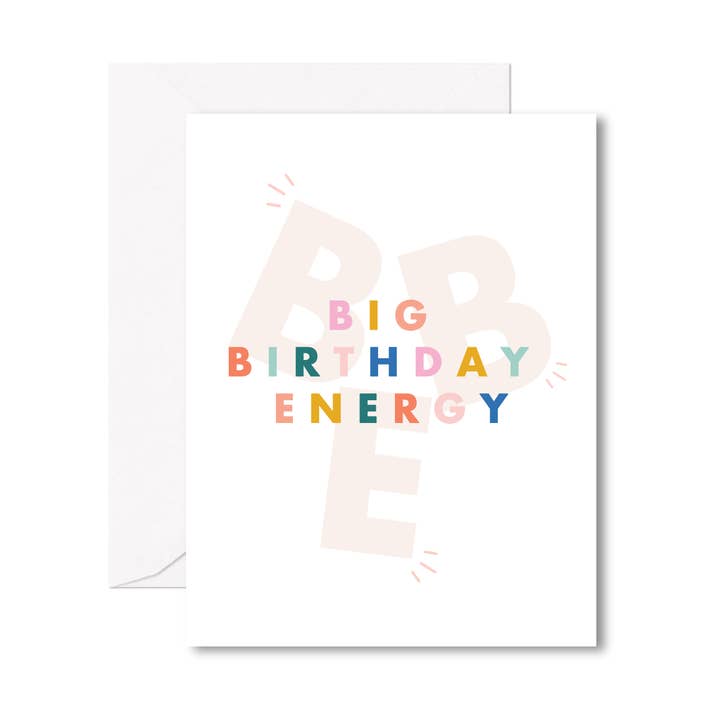 Carte de vœux Énergie d'anniversaire XXL pour la vente par Socialvites