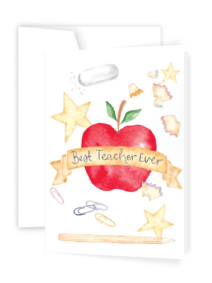 Biglietto di auguri Best Teacher per la vendita all'ingrosso da parte di Ellen Walsh Designs