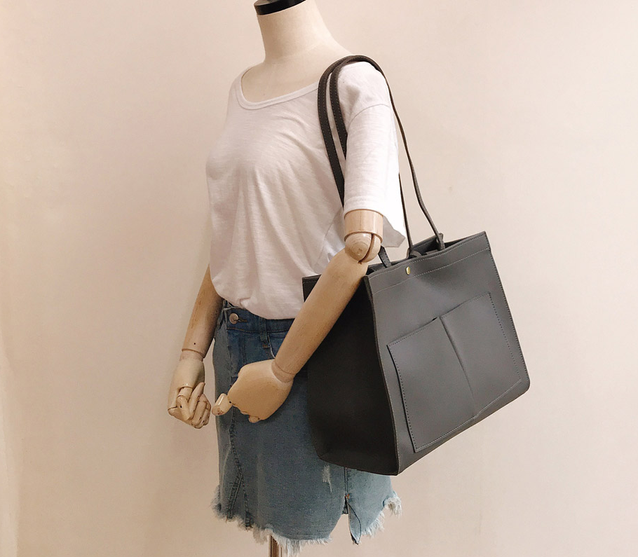 Comfortarians - Wholesale Tote Bag - Women's - Large Leather Tote Bag, Soft Leather Campus Bag9