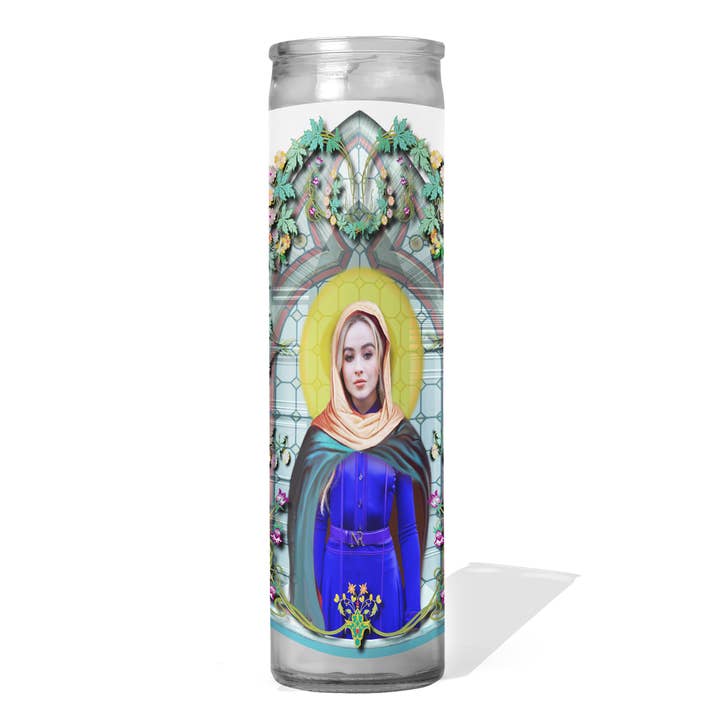 Sabrina Carpenter Celebrity Prayer Candle for wholesale by Calm Down Caren
