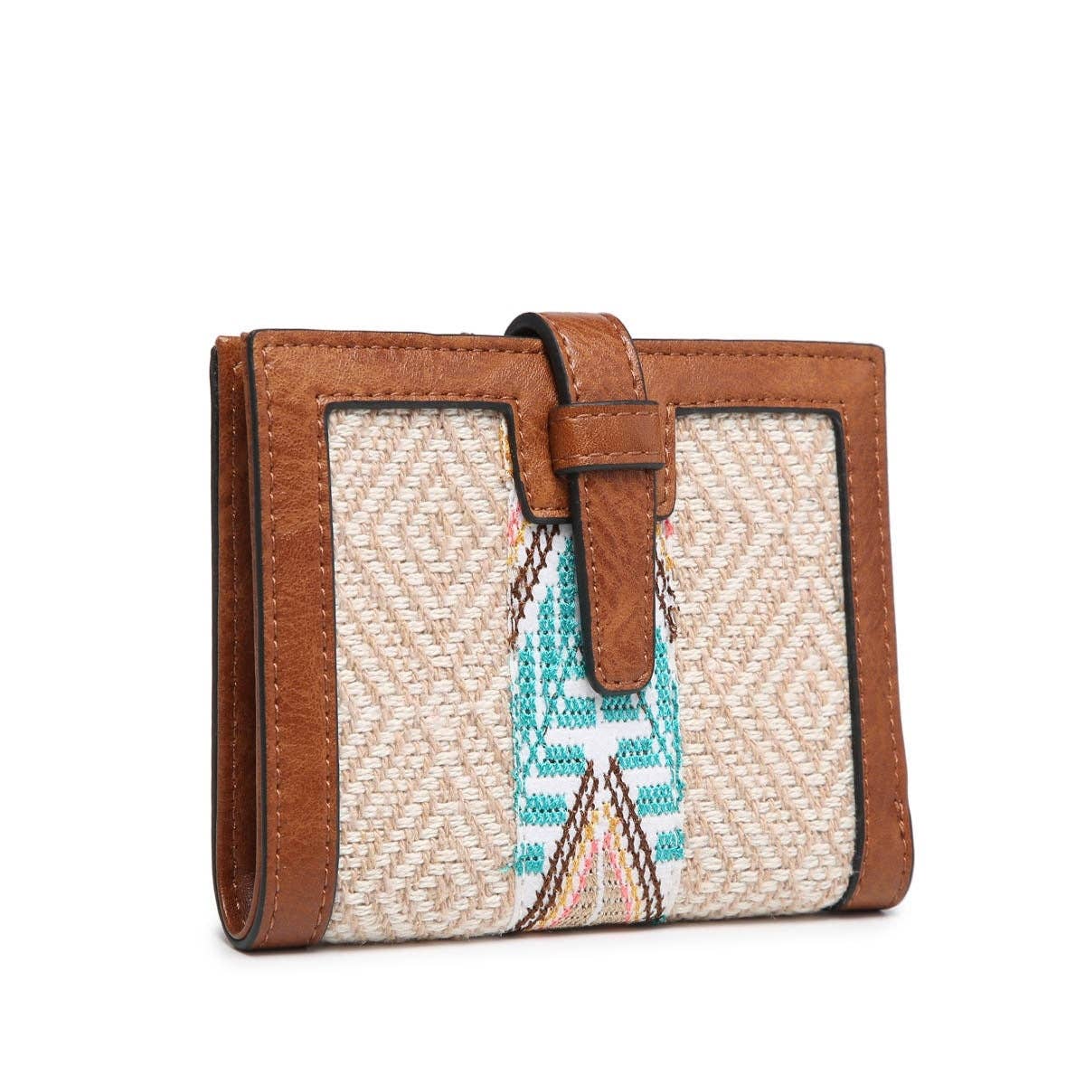 MiMi Wholesale - Vente Portefeuille – femme - Portefeuille en toile WL2066 avec fermeture à glissière2