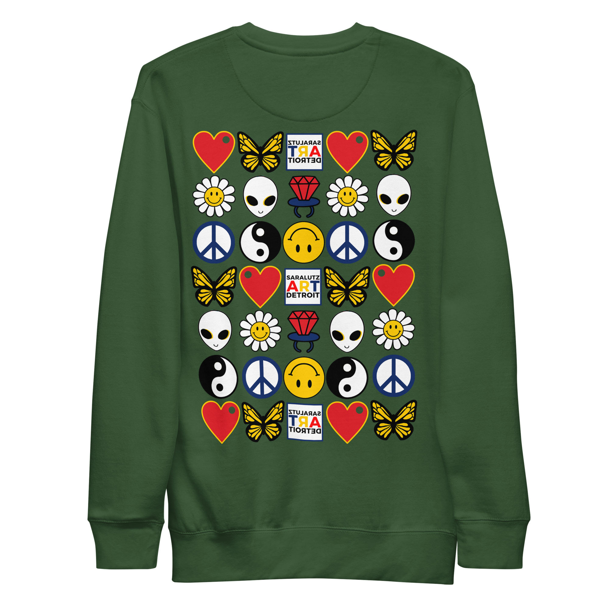 Sara Lutz Art - Wholesale Sweatshirt - Unisex - Daisy Patch Embroidered Sweatshirt6