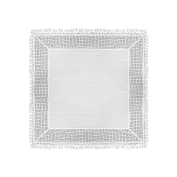 Heritage Lace - Wholesale Tablecloth - Prima 36x36 White 100% Cotton Table Topper1
