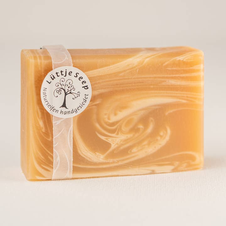 Jabón natural piel y cabello clásico, vegano, sostenible, a mano para venta al por mayor de Lüttje Seep