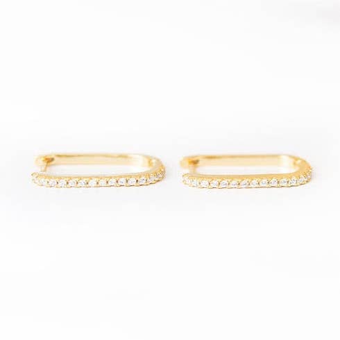 Clipe de Papel CZ Huggies por atacado de Golden Thread