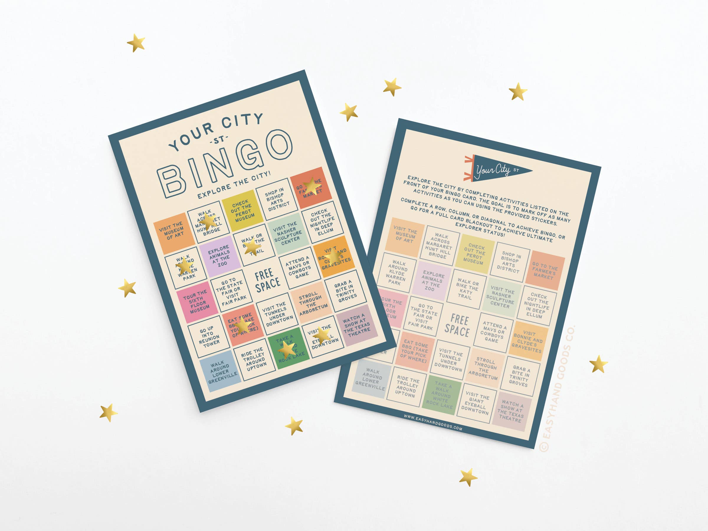 Easyhand Goods – formerly Onderkast - Wholesale Card Game - Custom City Explorer Bingo Card4