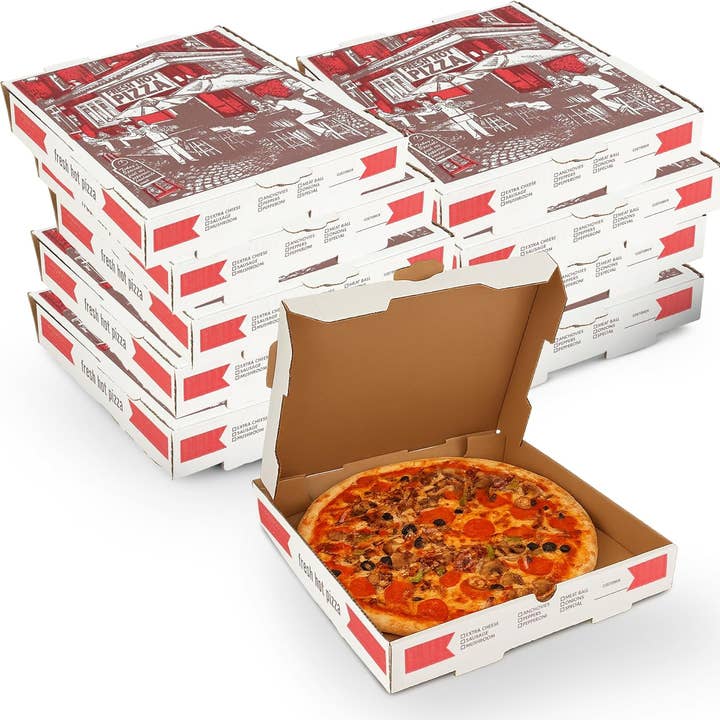 MT Products Pizza Boxes B-Flute Corrugated for wholesale by MT Products