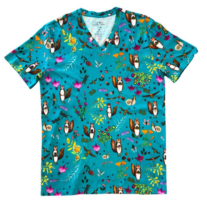 Ekorre V-ringad bomullsskjorta för wholesale av Fox Dress Clothing Company