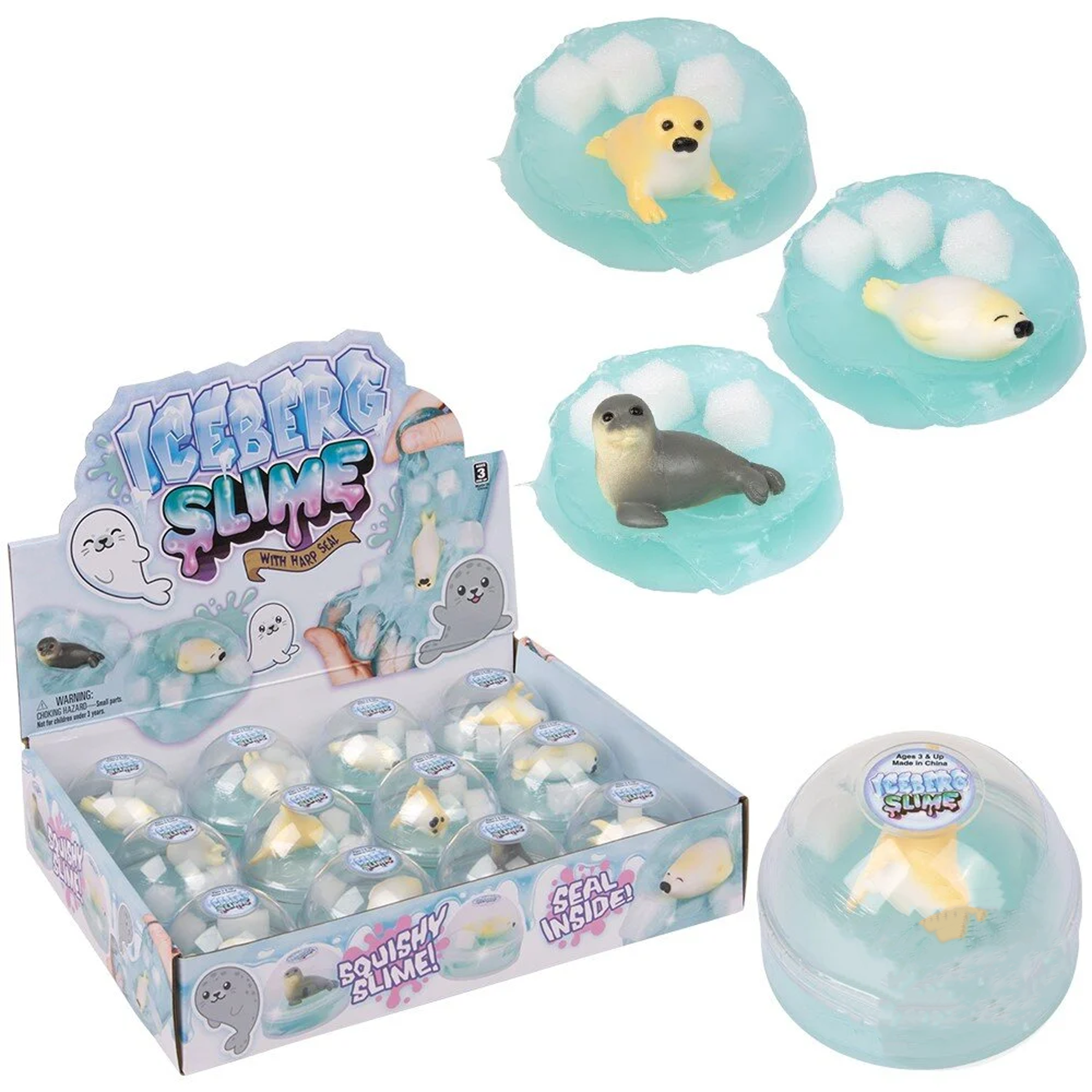 PR GROUPS LLC - Wholesale Putty/slime – Child - Stretchy & Scented Iceberg Seal Slime Fun Toy - Assorted0