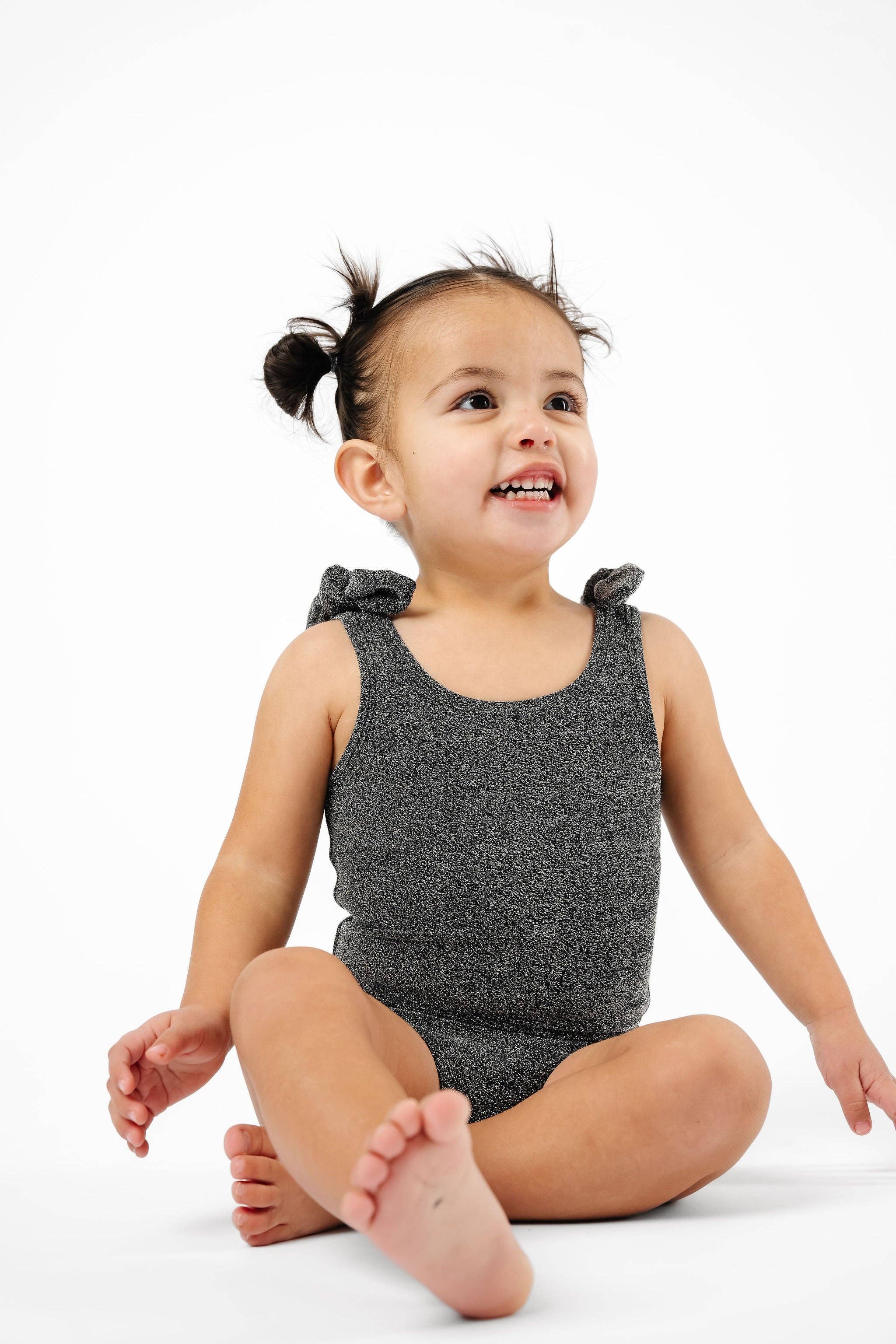 Coral Reef Swim - Vendita all'ingrosso Costume intero - Bambini - Costume intero per bambini con spalline a fiocco nero scintillante9