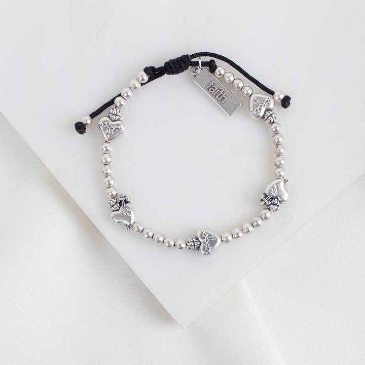 Sacred Heart Let Love Bracelet for wholesale by My Saint My Hero