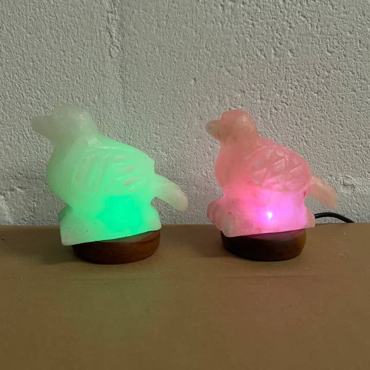 Samples Sale - USB LED Salt Lamps Lot of 2 for wholesale by Heaven Spring Ltd
