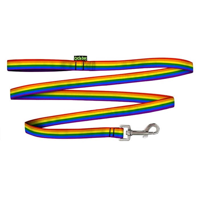 Small Ecoweave-Rainbow Pride Dog Leash for wholesale by Cycle Dog