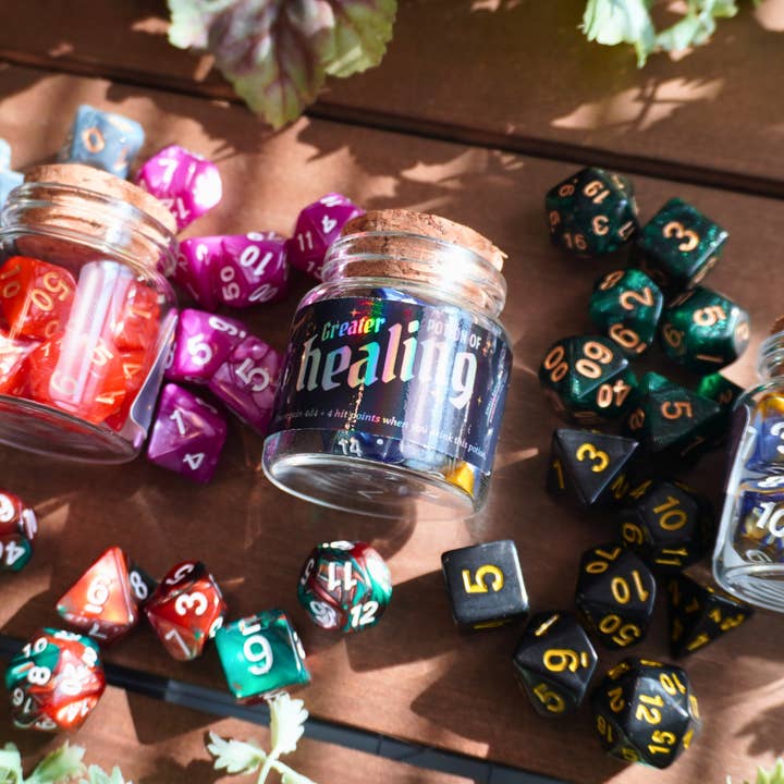 Minva Tabletop Design Co - Wholesale Dice - Mystery Potion Dice Bottle Set