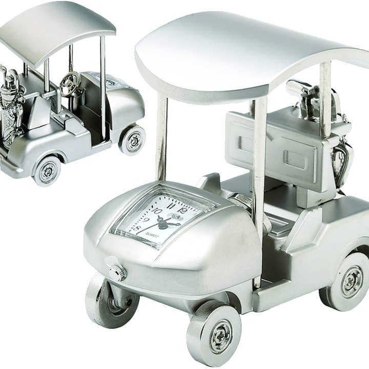 sanis enterprises, inc - Wholesale Desk Clock - Golf Cart Clock With Canopy