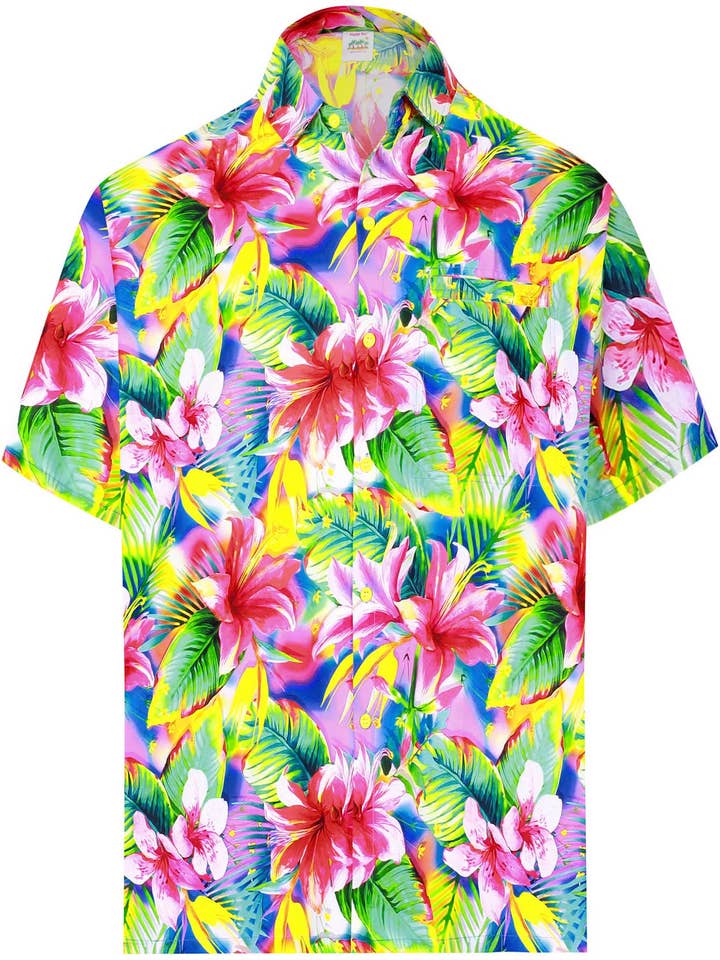Funky Print Hawaiian Shirt för män för wholesale av Happy Bay / La Leela