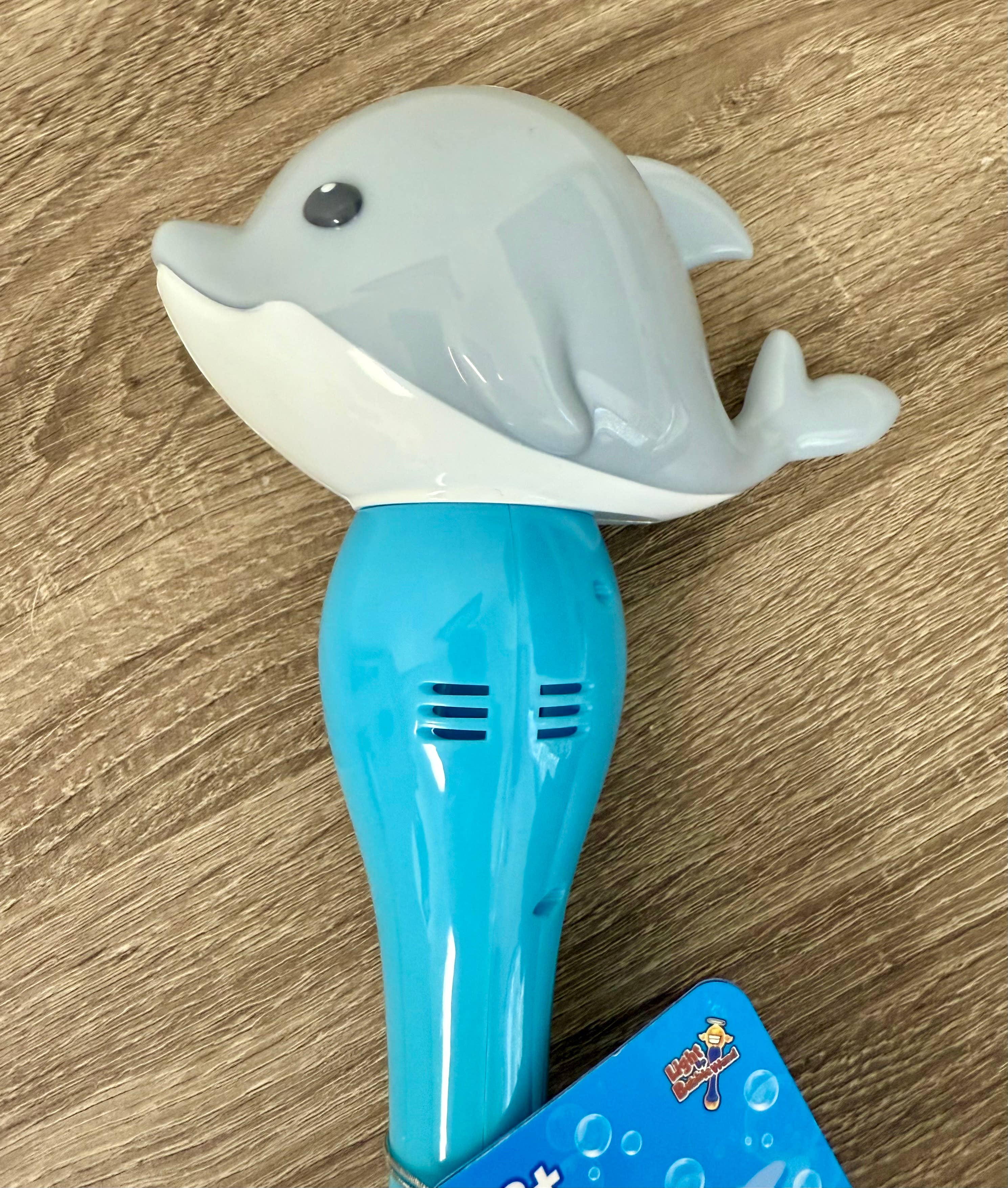 Mermaid of Hilton Head - Wholesale Bubble Wand - Kids - Dolphin Bubble wand with bubbles and batteries 3