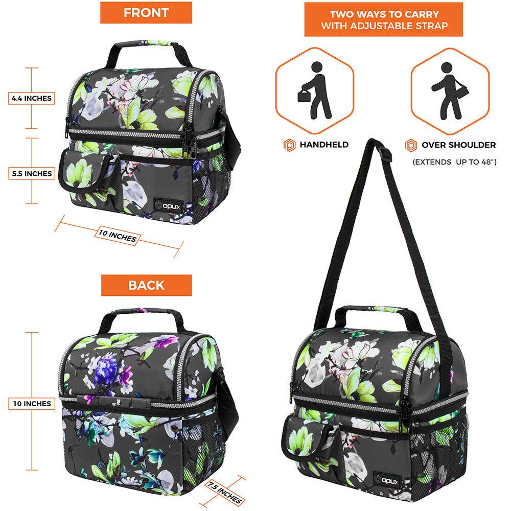 OPUX - Wholesale Lunch Bag/Box - Two-Sided Double Deck Insulated Lunch Box - 16 Cans42