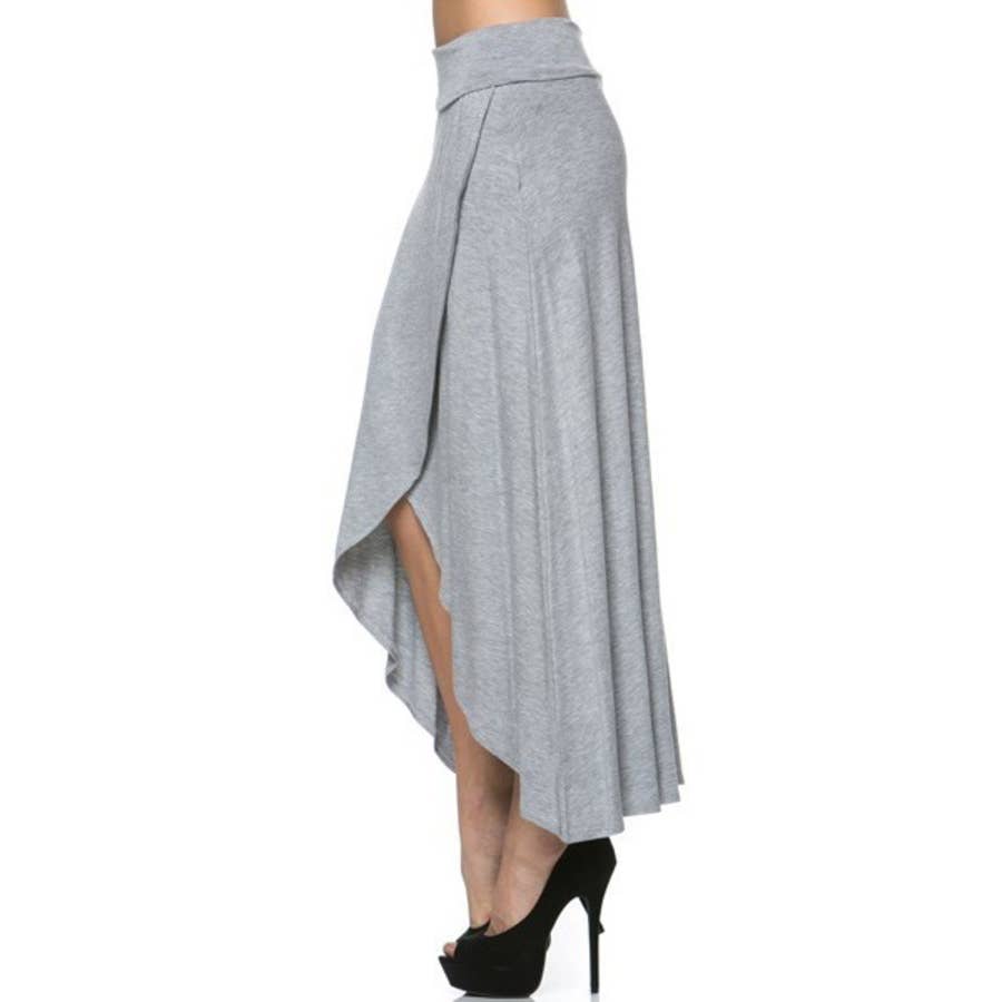 Azules Clothing – Engroshandel Nederdel - Dame – Maxi nederdel med høj lav sidespalte4