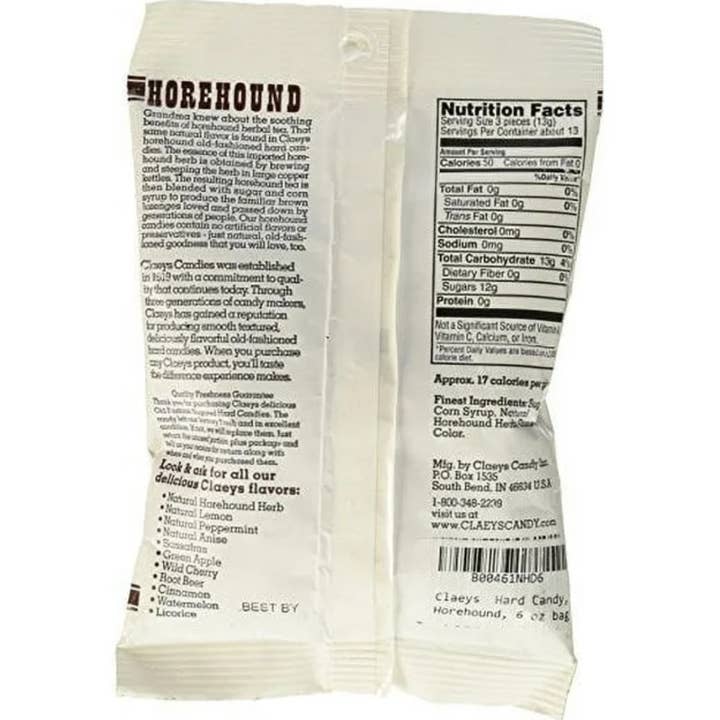 Candy Barn Express - Wholesale Hard Candy - Claeys Old Fashioned Hard Candies - Horehound - 12 Ct. 1