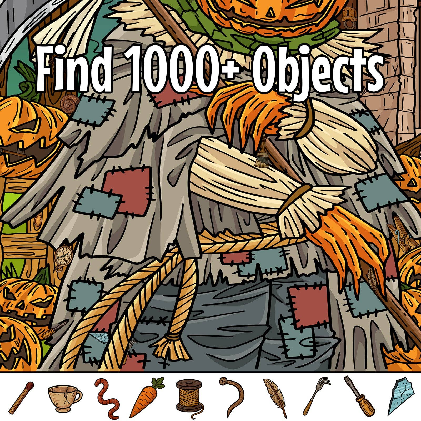 Puzzle Books Co - Wholesale Coloring & Activity Book - Adult - Lost and Found: Halloween Edition2