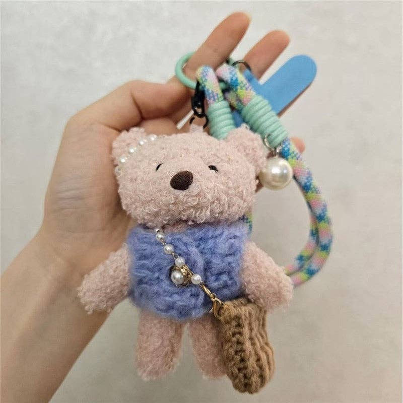 FurDecoration - Wholesale Keychain - Women's - Cute Plush Teddy Bear Keychain Crossbody Bag2