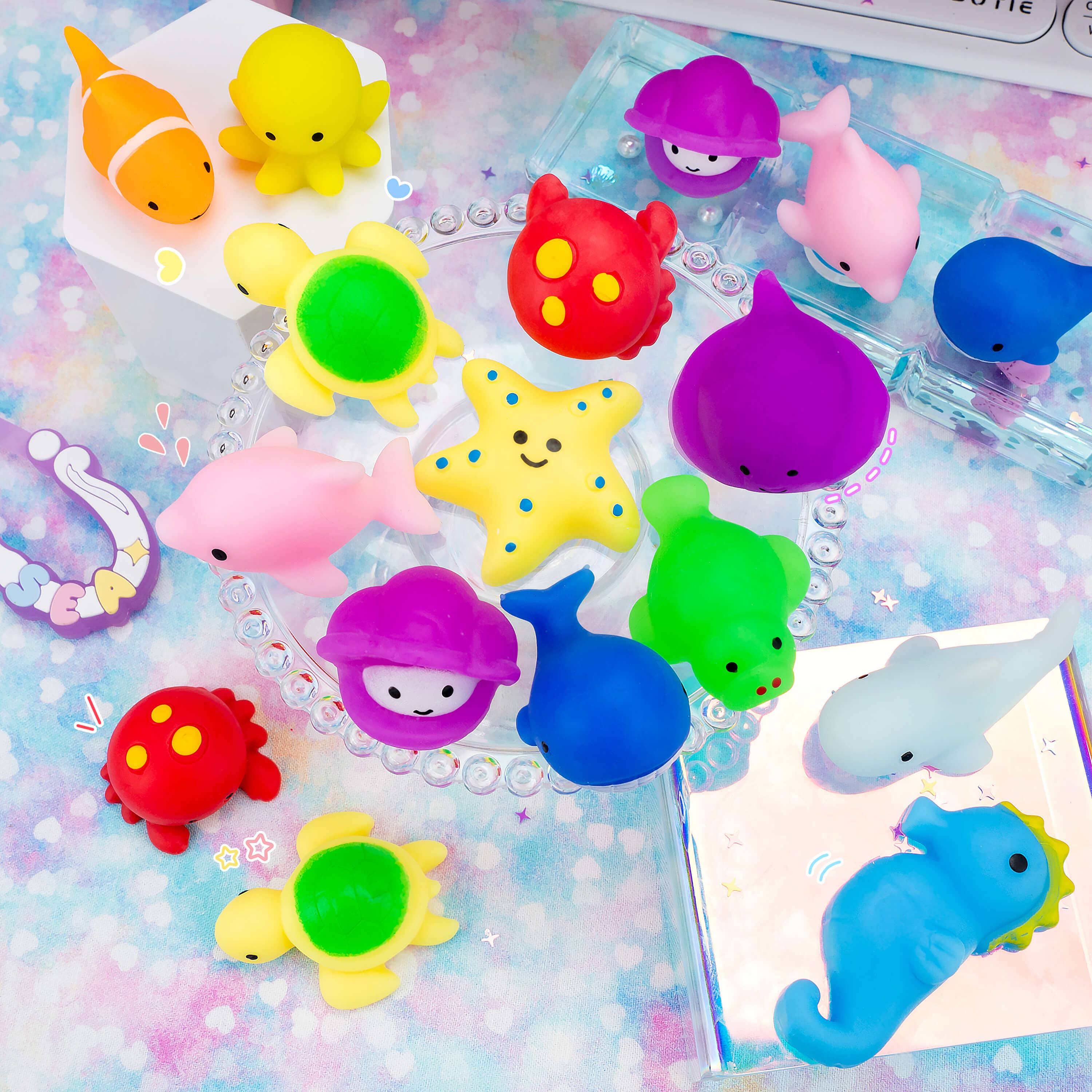 Kawaii Slime Company - Wholesale Squishy Toy - Kids & Baby - Marine Pals Mochi Squishy (100pcs/case)4