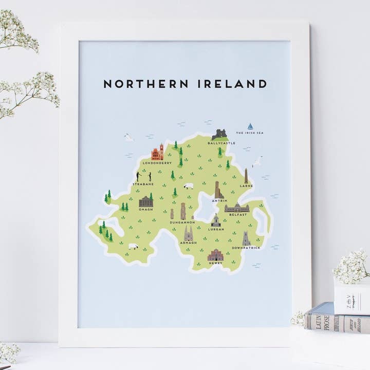 Northern Ireland Map por atacado de Pepper Pot Studios