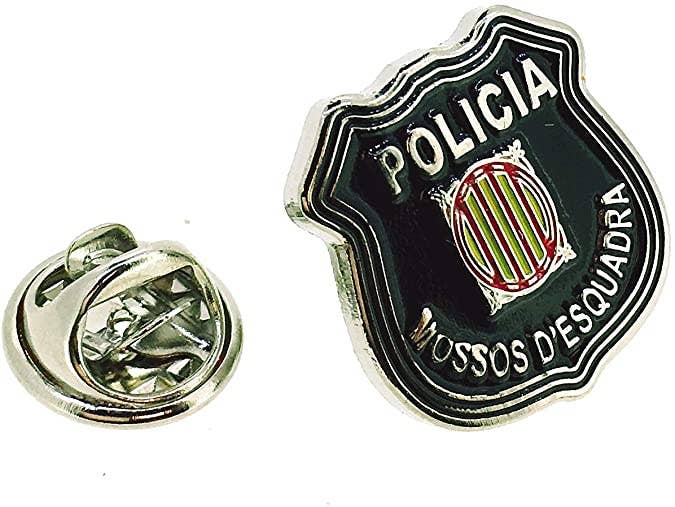 Beclosetoyou - Vendita all'ingrosso Spilla da bavero - Spilla con emblema Mossos d'Esquadra0