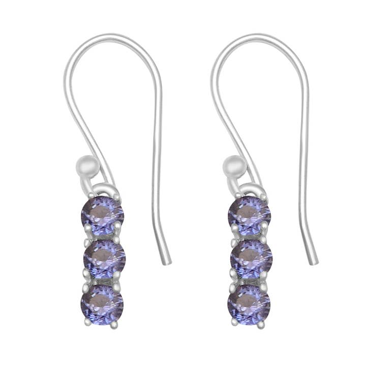 Tanzanite 2.40 Ctw Drop Dangle Wedding Earring for wholesale by Star Joya