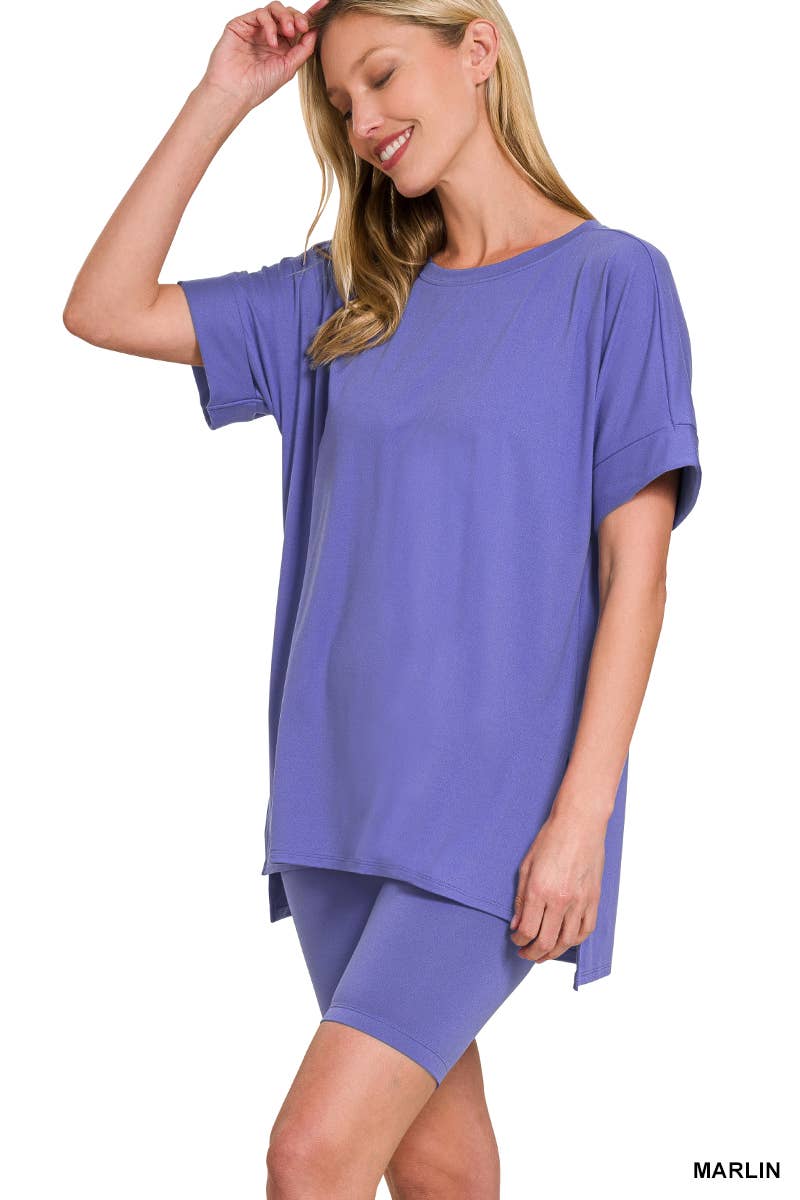 42POPS – wholesale Mjukisset – Dam – .Mikrofibertopp & Bikershorts 2-delat set53