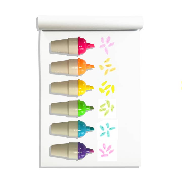 OOLY - Wholesale Highlighter - Sweet Scoops: Neon Highlighters - Strawberry Scent (Set of 65