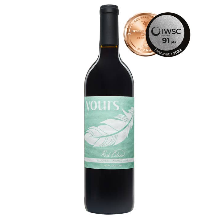 YOURS Non-Alcoholic Wine Award-Winning California Red Blend for wholesale by YOURS Non-Alcoholic Wine