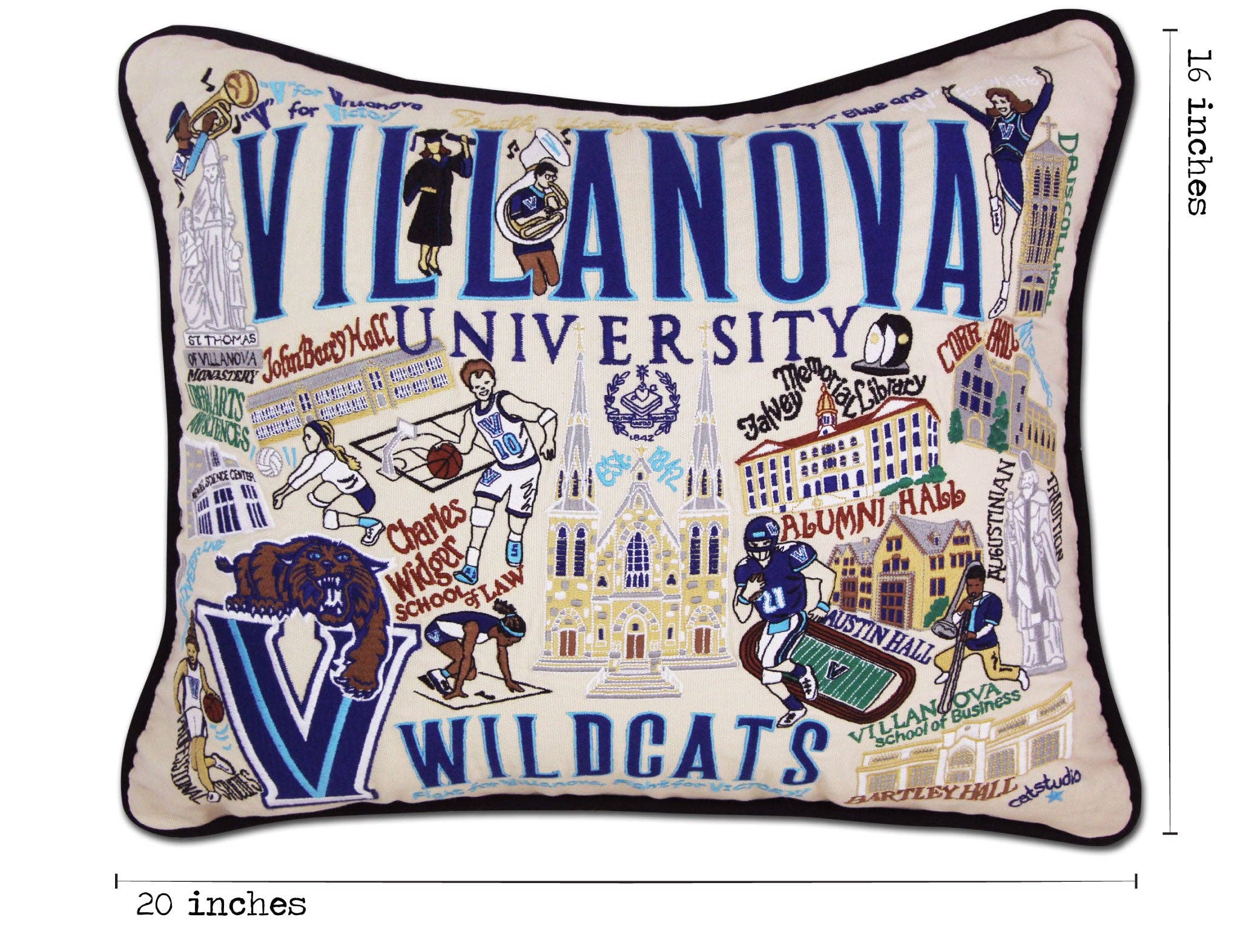 catstudio - Wholesale Throw/Decorative Pillow - Villanova University Collegiate Embroidered Pillow4