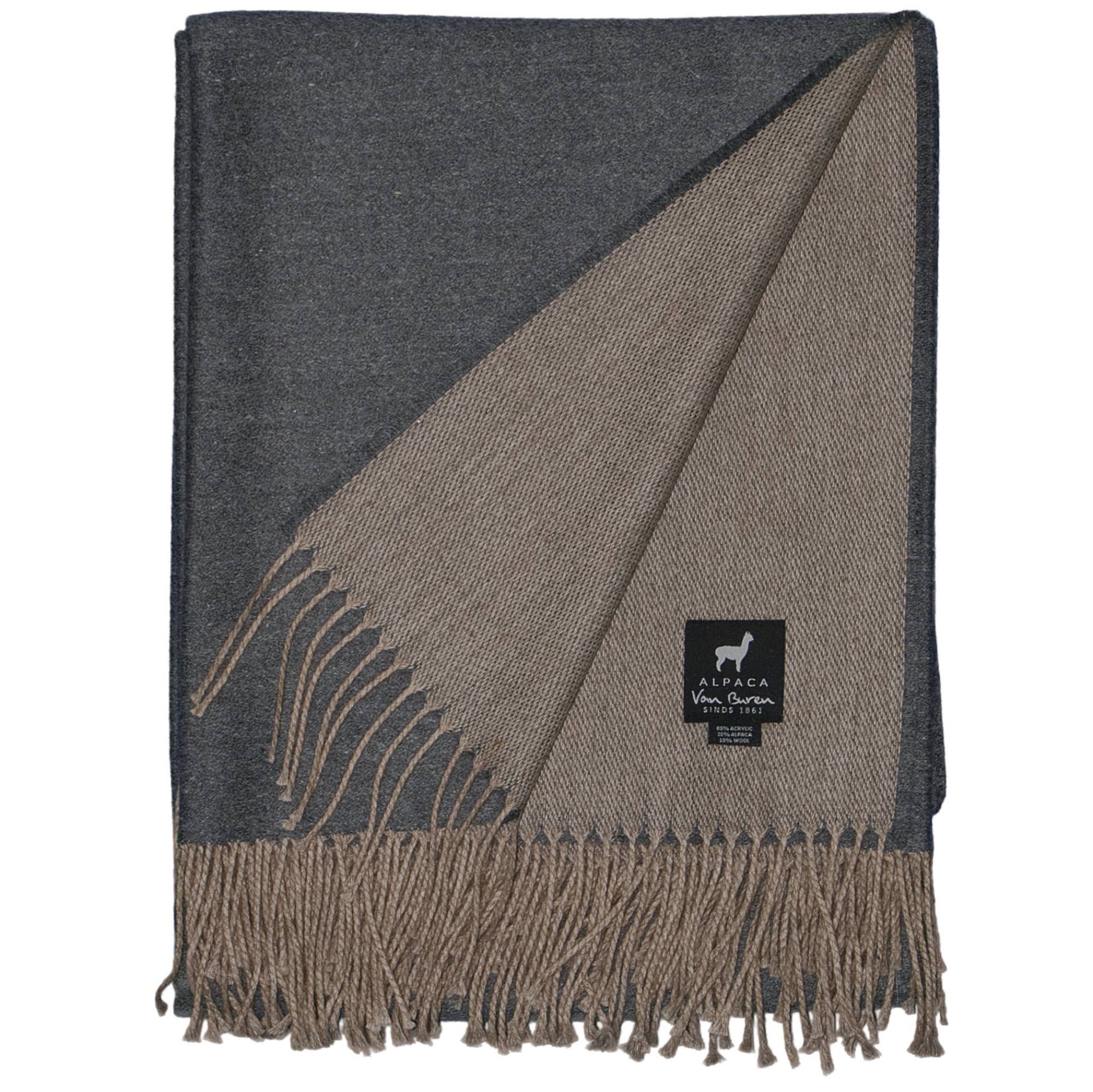 Van Buren – wholesale Throw blanket – Alpaca wool plaid light - 175x135cm | Spring8