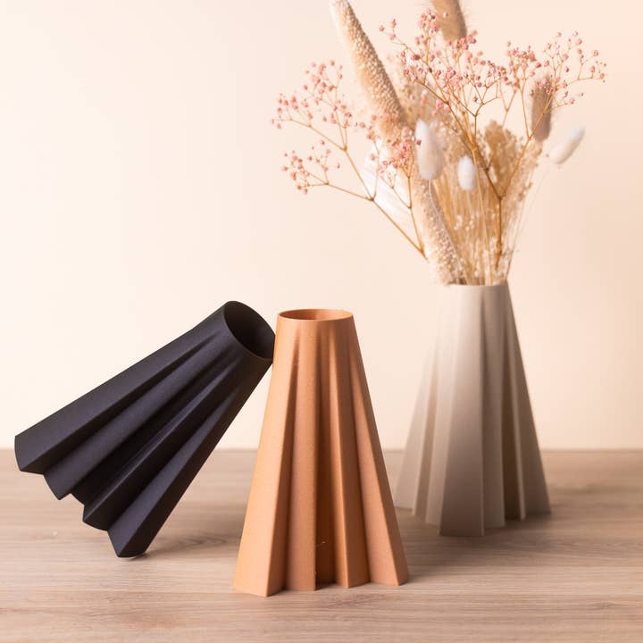 Copo Design - Wholesale Vase - Dried flowers Vase - Wood based and plastic free - Aero