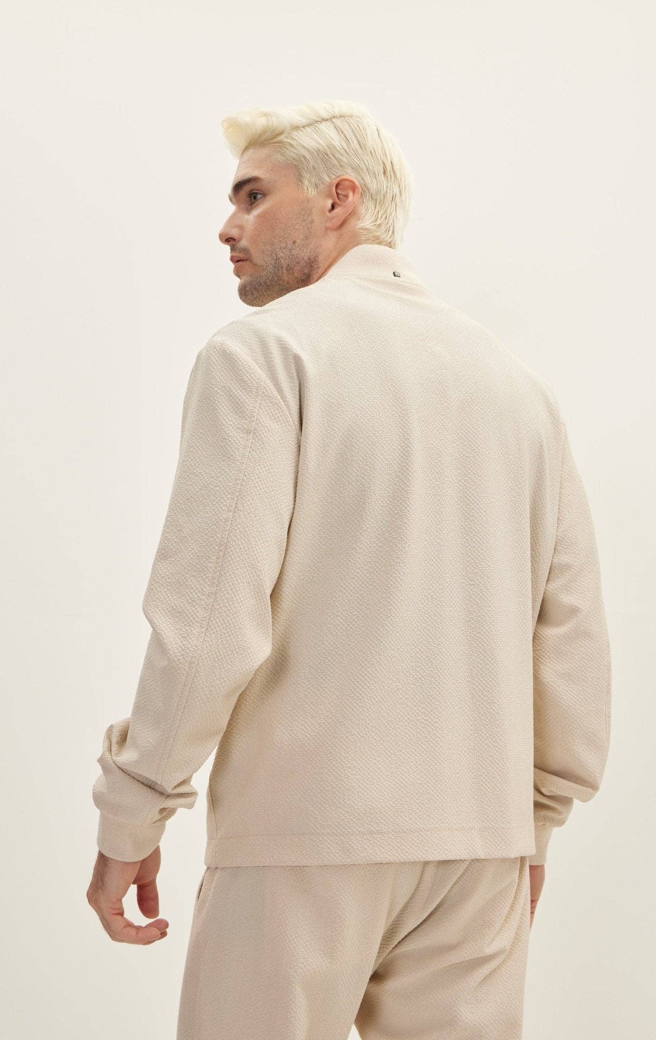 PIETRA Giacca bomber da uomo Waffle Stretch Beach Day - Stone in vendita all'ingrosso su Faire4