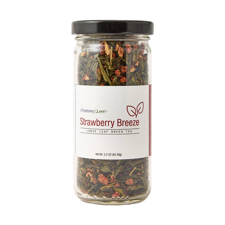 Strawberry Breeze Green Tea-2.2oz for wholesale by Elderberry Queen